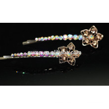 Shiny AB Rhinestone Barrette Цветной кристалл Булавка Бобби